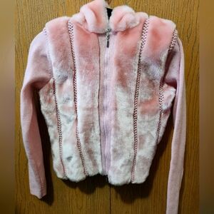 Y2k pink sweater